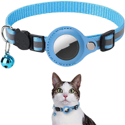 Collier réfléchissant et étanche avec support AirTag pour chats et chiens