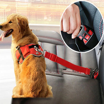 Sangle de sécurité réglable pour siège de voiture pour animaux – Pour chiens et chats