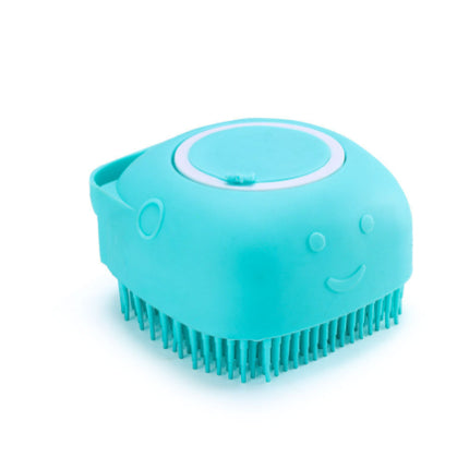 Brosse de toilettage en silicone pour bain et massage – Pour chiens et chats
