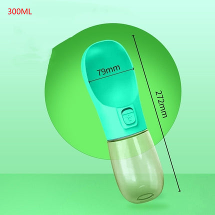 Bouteille d’eau portable avec distributeur pour chiens et chats en déplacement
