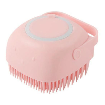 Brosse de toilettage en silicone pour bain et massage – Pour chiens et chats