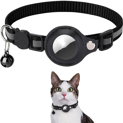 Collier réfléchissant et étanche avec support AirTag pour chats et chiens