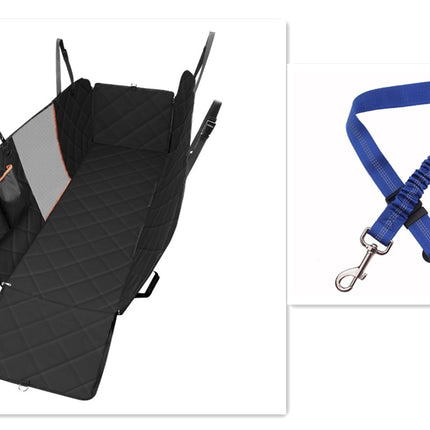 Housse de siège de voiture étanche pour animaux avec hamac en maille et protection de sécurité