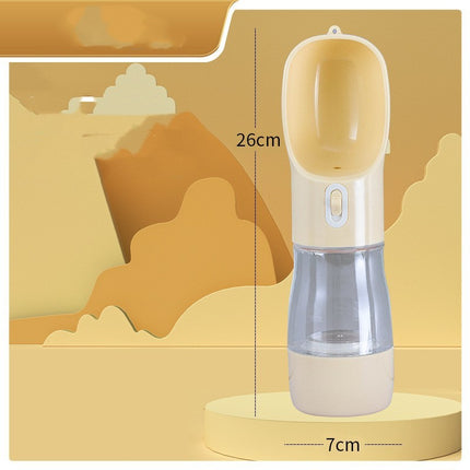 Bouteille d’eau portable avec distributeur pour chiens et chats en déplacement