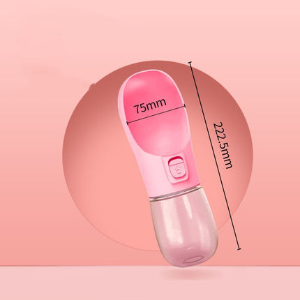 Bouteille d’eau portable avec distributeur pour chiens et chats en déplacement