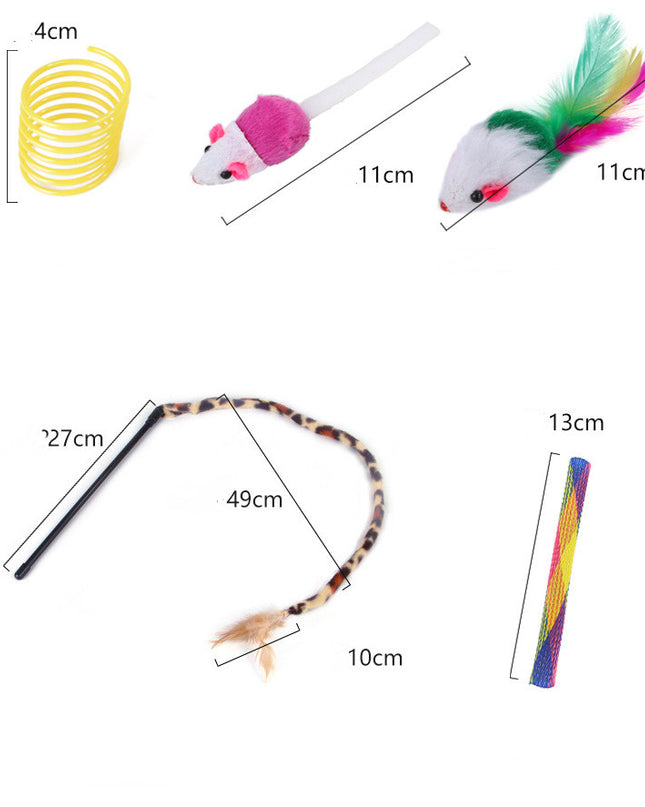 Ensemble Jouets Chat Tunnel Interactif Modulable Amusant Intérieur Animaux