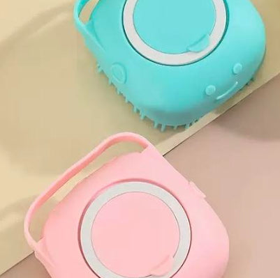 Brosse de toilettage en silicone pour bain et massage – Pour chiens et chats