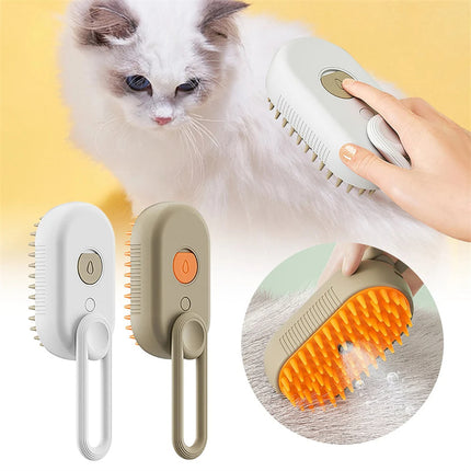 Brosse vapeur 3-en-1 pour animaux – Pour le toilettage des chats et des chiens