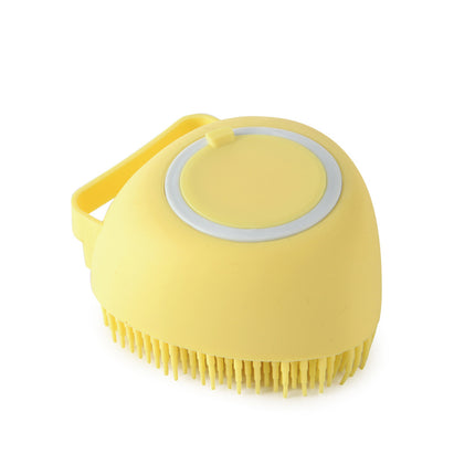 Brosse de toilettage en silicone pour bain et massage – Pour chiens et chats