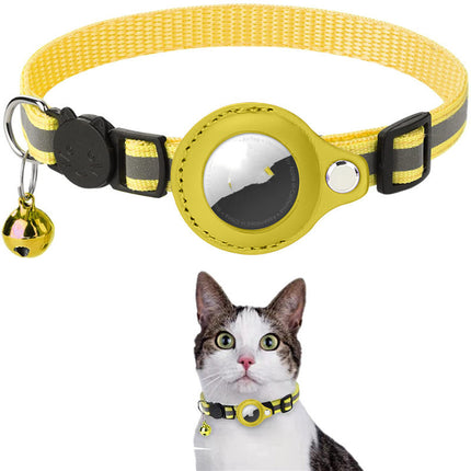 Collier réfléchissant et étanche avec support AirTag pour chats et chiens
