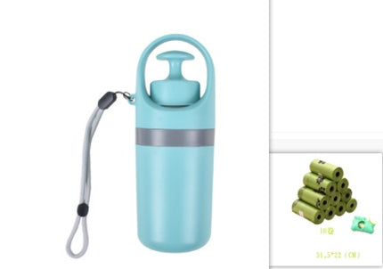Ramasse-crottes portable pour chien avec distributeur de sacs pour un nettoyage facile
