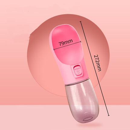 Bouteille d’eau portable avec distributeur pour chiens et chats en déplacement