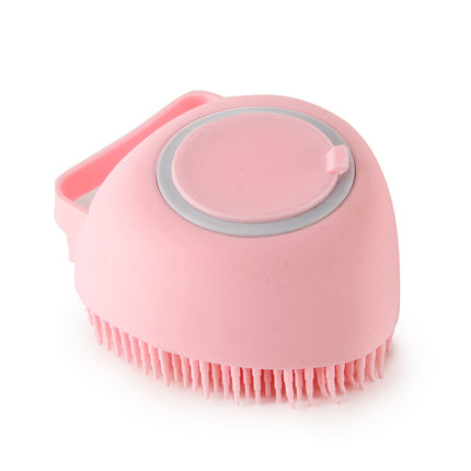 Brosse de toilettage en silicone pour bain et massage – Pour chiens et chats