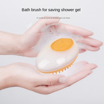 Brosse de toilettage 2-en-1 en silicone pour bain et massage – Pour chats et chiens