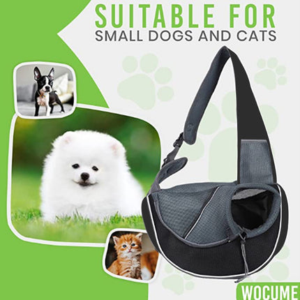 Sac de transport portable en bandoulière pour animaux – Pour le confort des chiens et des chats