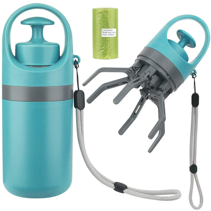 Ramasse-crottes portable pour chien avec distributeur de sacs pour un nettoyage facile