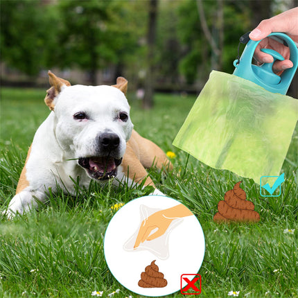 Ramasse-crottes portable pour chien avec distributeur de sacs pour un nettoyage facile