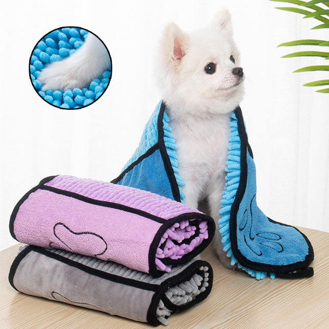 Super Absorbent Microfiber Pet Towel for Quick Drying Dogs Cats