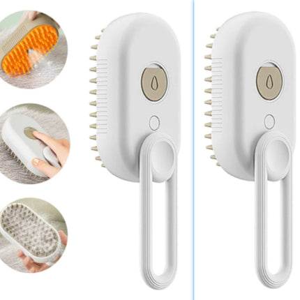 Brosse vapeur 3-en-1 pour animaux – Pour le toilettage des chats et des chiens
